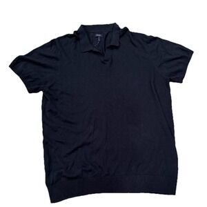 GOODMAN BRAND men Navy Polo short sleeve luxury designer chic old money XXL MT9